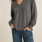 Z Supply - Wilder Cloud V-Neck Long Sleeve Top