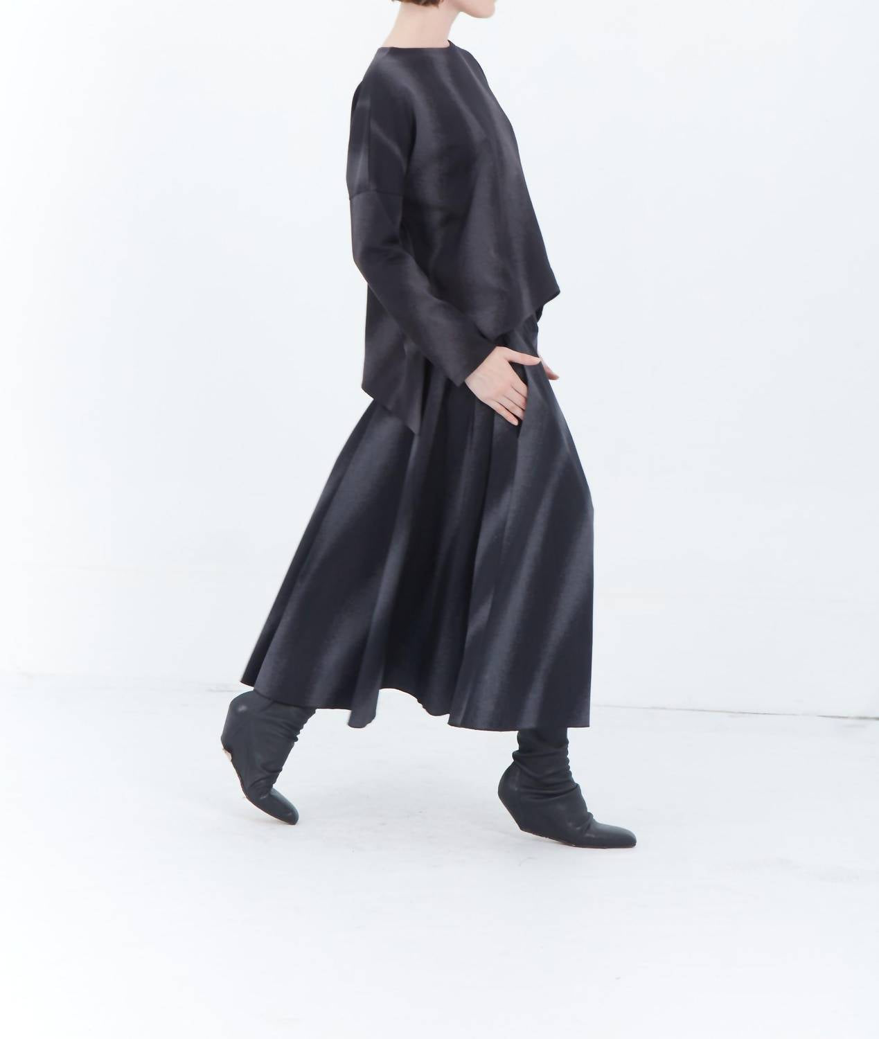 Matthildur - Gable Pima Cotton Midi Skirt