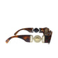 Versace - Geometric Plastic Sunglasses with Brown Lens