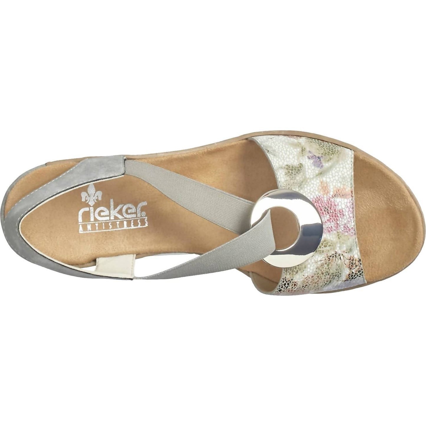Rieker - Women's Fanni H6 Synthetic Leather Backstrap Sandal