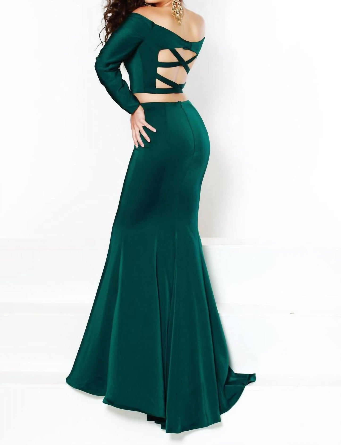 2Cute - Vestido de baile ombro a ombro