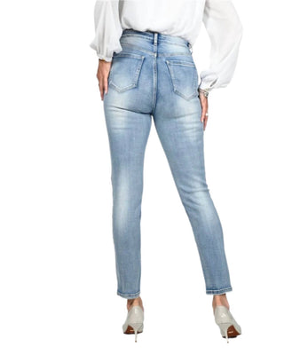 Frank Lyman - Calça jeans com bolsos e strass