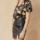 Entro - Floral & Ruffle Blouse