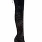 Stuart Weitzman - Women's Vidaland Stretch Crushed Velvet Boots