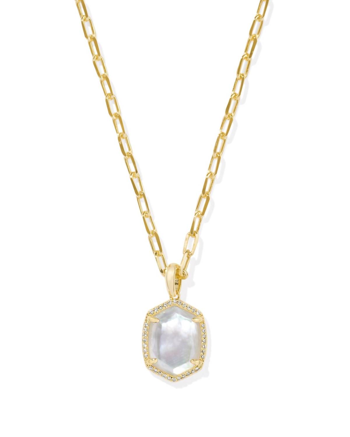 Kendra Scott - Daphne Gold Pave Framed Necklace