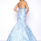 Mac Duggal - Beaded Floral Brocade Prom Dress
