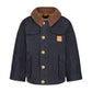 London Fog - Toddler Boys Button-front Collared Utility Barn Coat