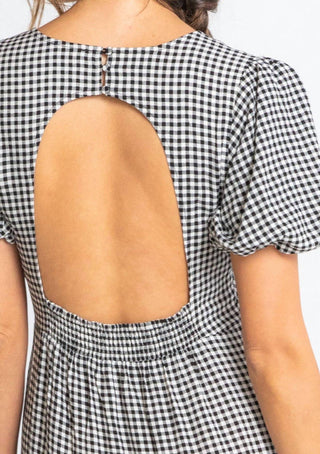 Lovestitch - Gingham Puff Sleeve Midi Dress