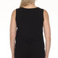 Joseph Ribkoff - Boat Neck Sleeveless Asymmetric Top