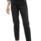 MANGO Black High Waist Straight Leg Mom Jeans
