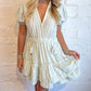 Mable - Eyelet Ruffle Tier Mini Dress