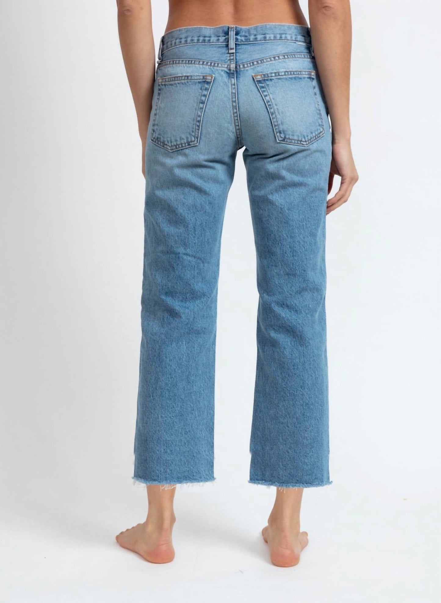 Askk Ny - Low Rise Straight Leg Jeans