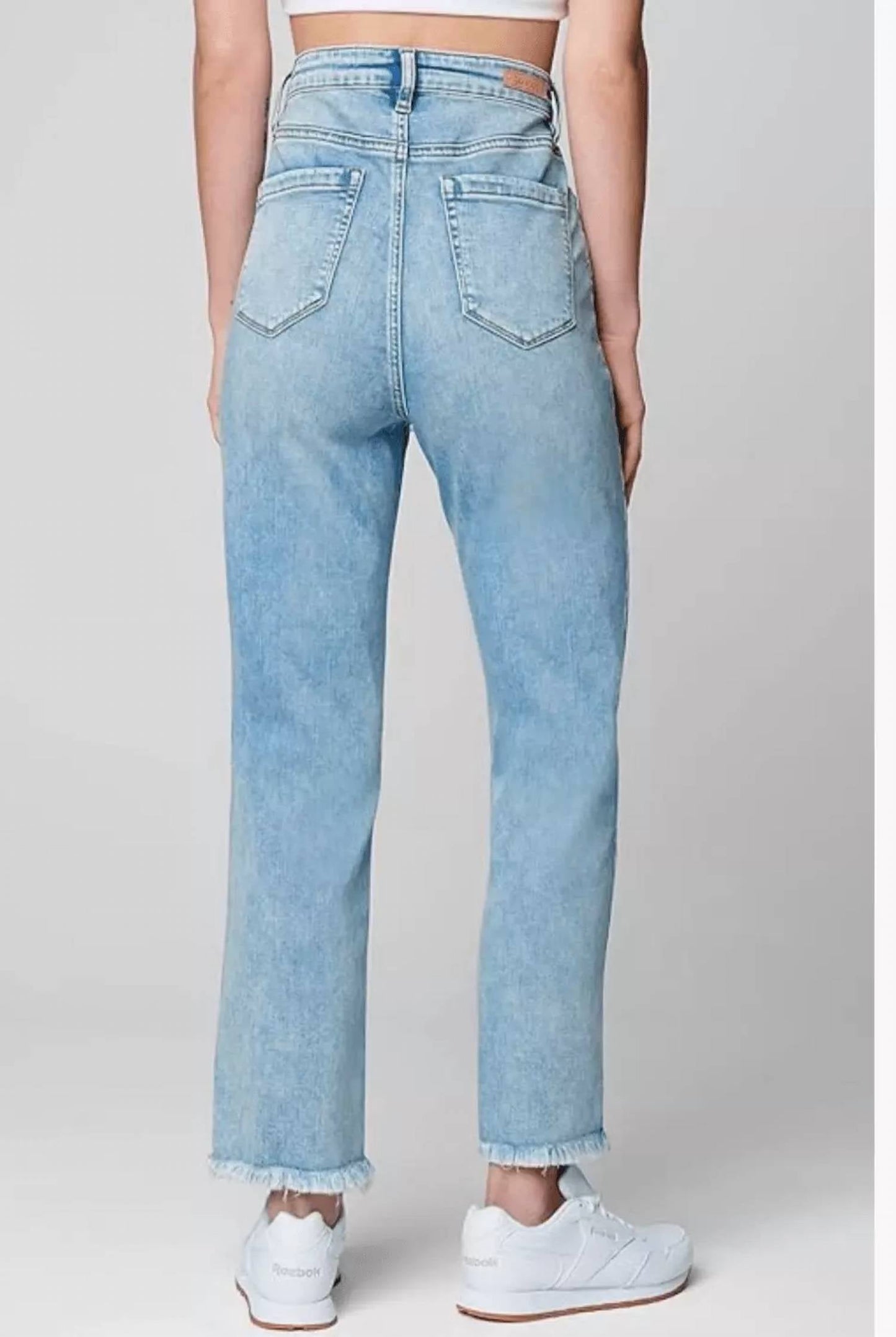 Blanknyc - The baxter ribcage raw hem straight leg