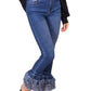 Before You Collection - Boho Frayed Bottom Jeans
