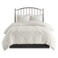 King/Cal King 3 Piece Tufted Cotton Chenille Damask Duvet Cover Set