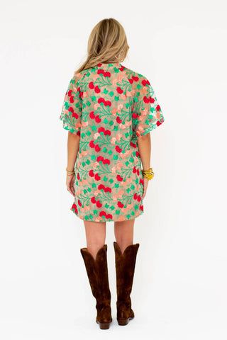 Buddylove - Mini Caftan Lulu de manga curta