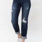 Judy Blue - Stitched Destroy Boyfriend Jean