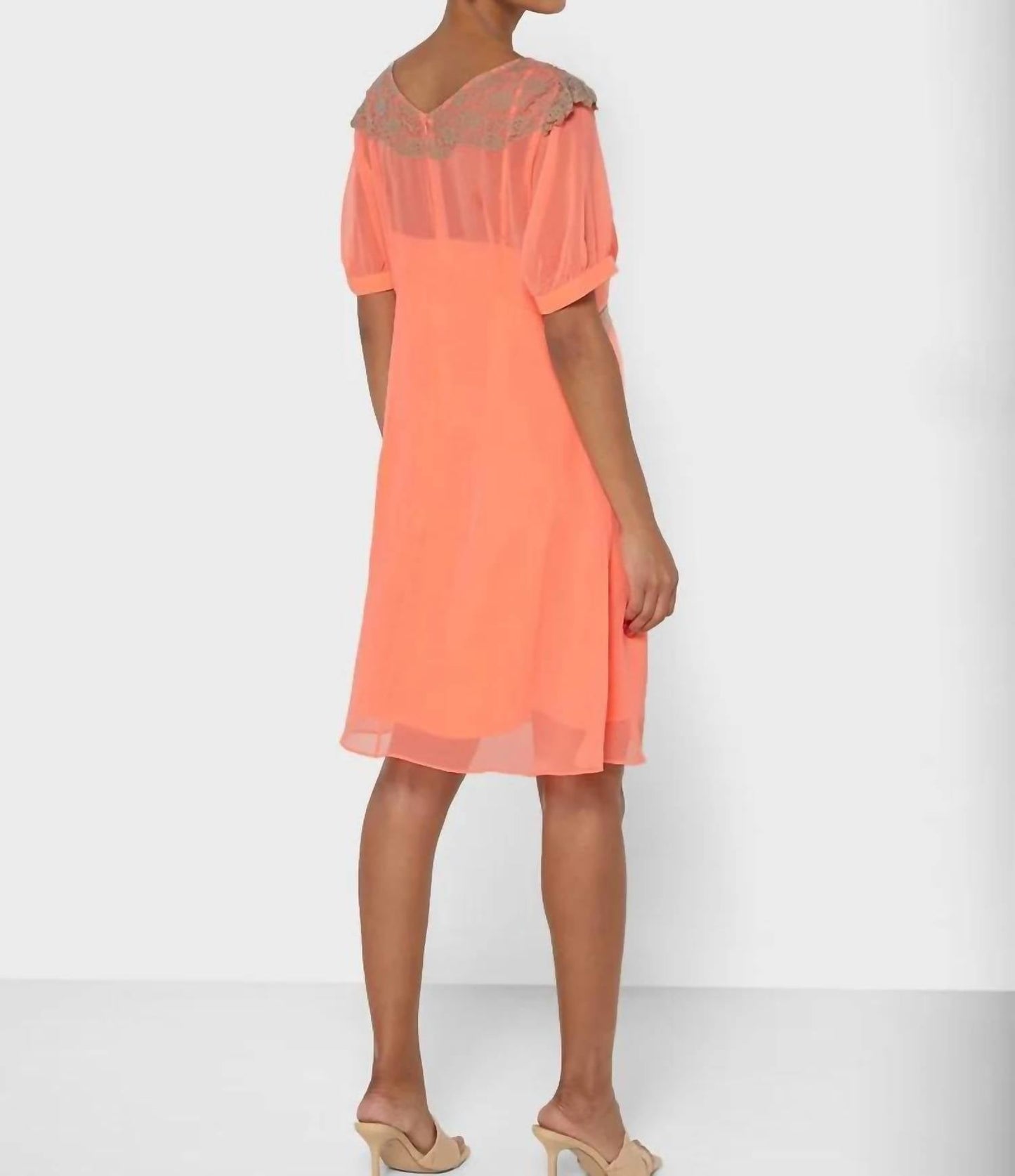 French Connection - Embroidered Chiffon Dress