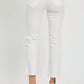 Risen - High Rise Tummy Control Raw Hem Straight Jeans