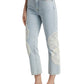 Frame - Crochet Vertical Crop Jeans