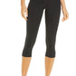 High Waist Capri Leggings - Black