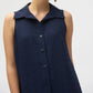 Joseph Ribkoff - Button-down Sleeveless Shirt Dress