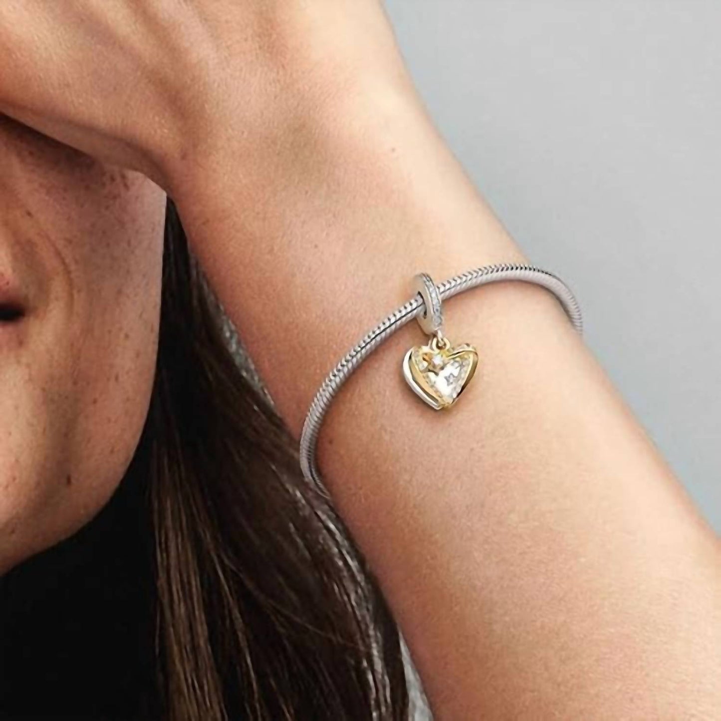 Pandora - Women's Shooting Hearts Dangle Charm