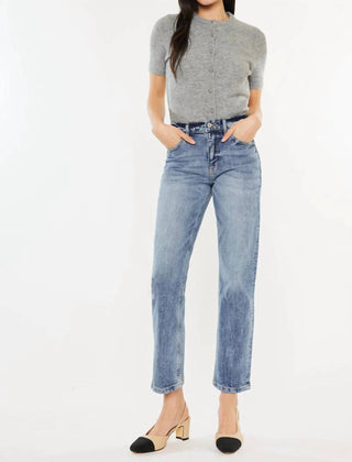 Kancan - Calça Jeans com Bainha Acabada e Perna Reta