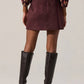 Astr - Laudine Faux Suede Mini Skirt