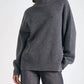 Elan - Mockneck Side Slit Sweater