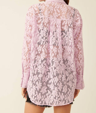Free People - Camisa de renda com botões In Your Dreams