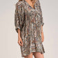Elan - PAISLEY VNECK DRESS
