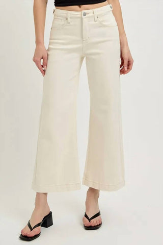 Risen - Full Size Tummy Control Cropped Bootcut Jeans Plus Size