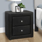 Nightstand With Storage Drawer, Upholstered, Transitional