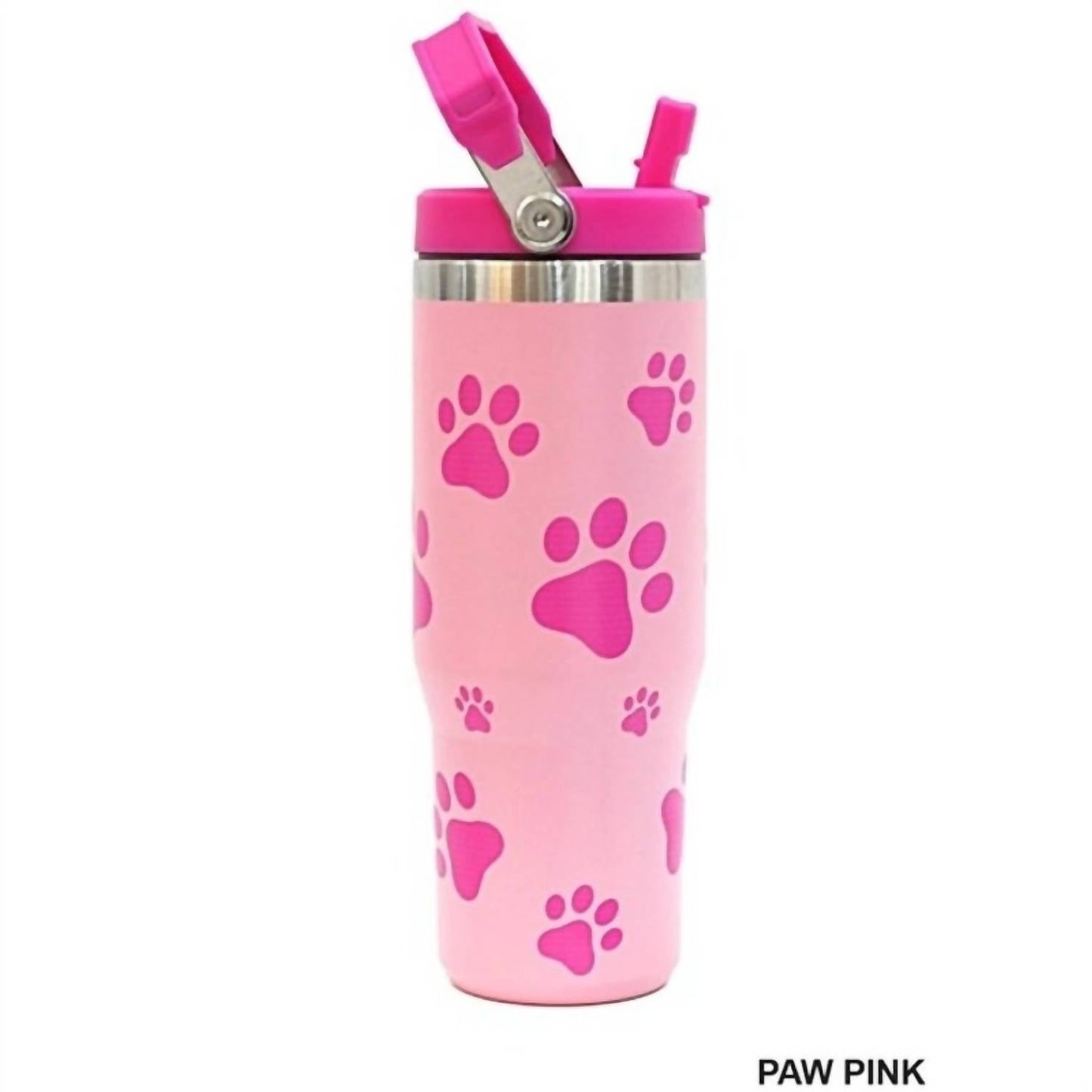42Pops - Animal Paw Print Stainless Steel Insulated 30 Oz Tumbler