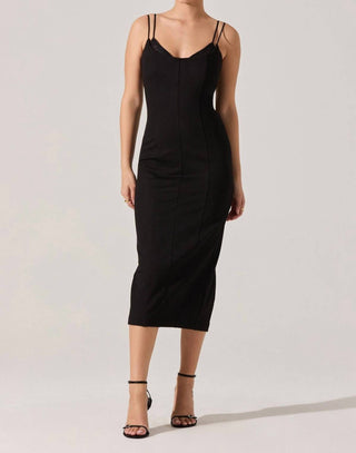 Astr - Allura Peekaboo Lace Midi Dress