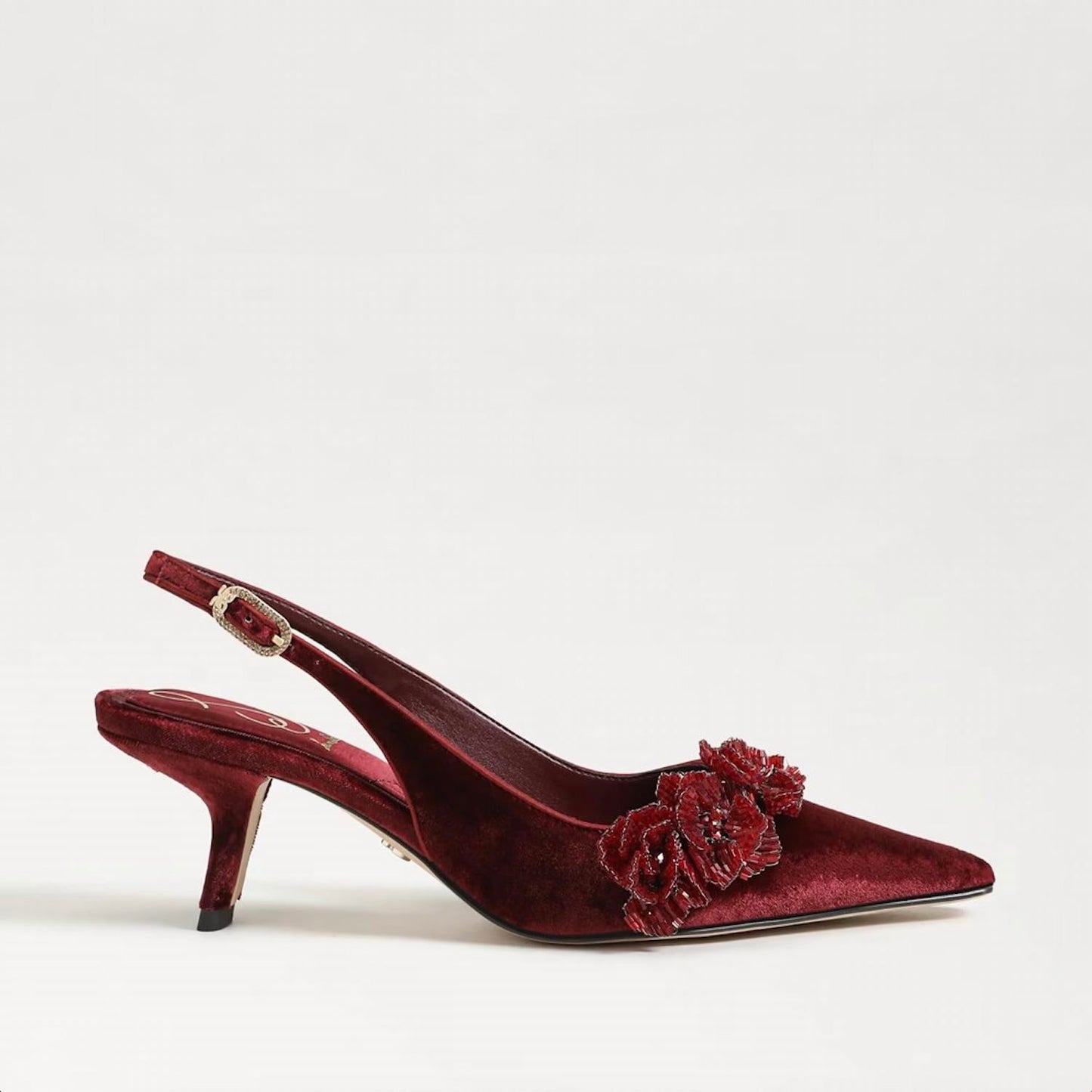 Sam Edelman - Women's Bianka Pointed Toe Slingback Kitten Heeled Pump