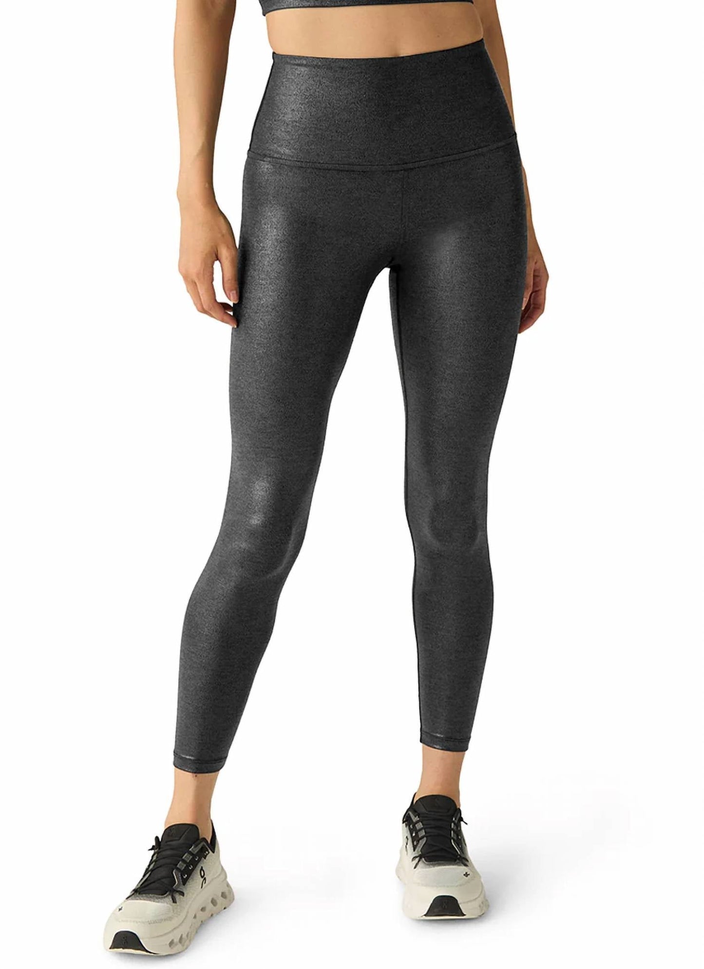 Beyond Yoga - Leatherette High Waisted Midi Legging