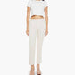 Mother - Women's Mid Rise Smoking Double Flood Cats And Dogs Tapioca