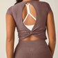 Beyond Yoga - Featherweight Let Go Twist Back Tee