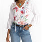 Johnny Was - RUFFLE SLEEVE T‑SHIRT FREYDE