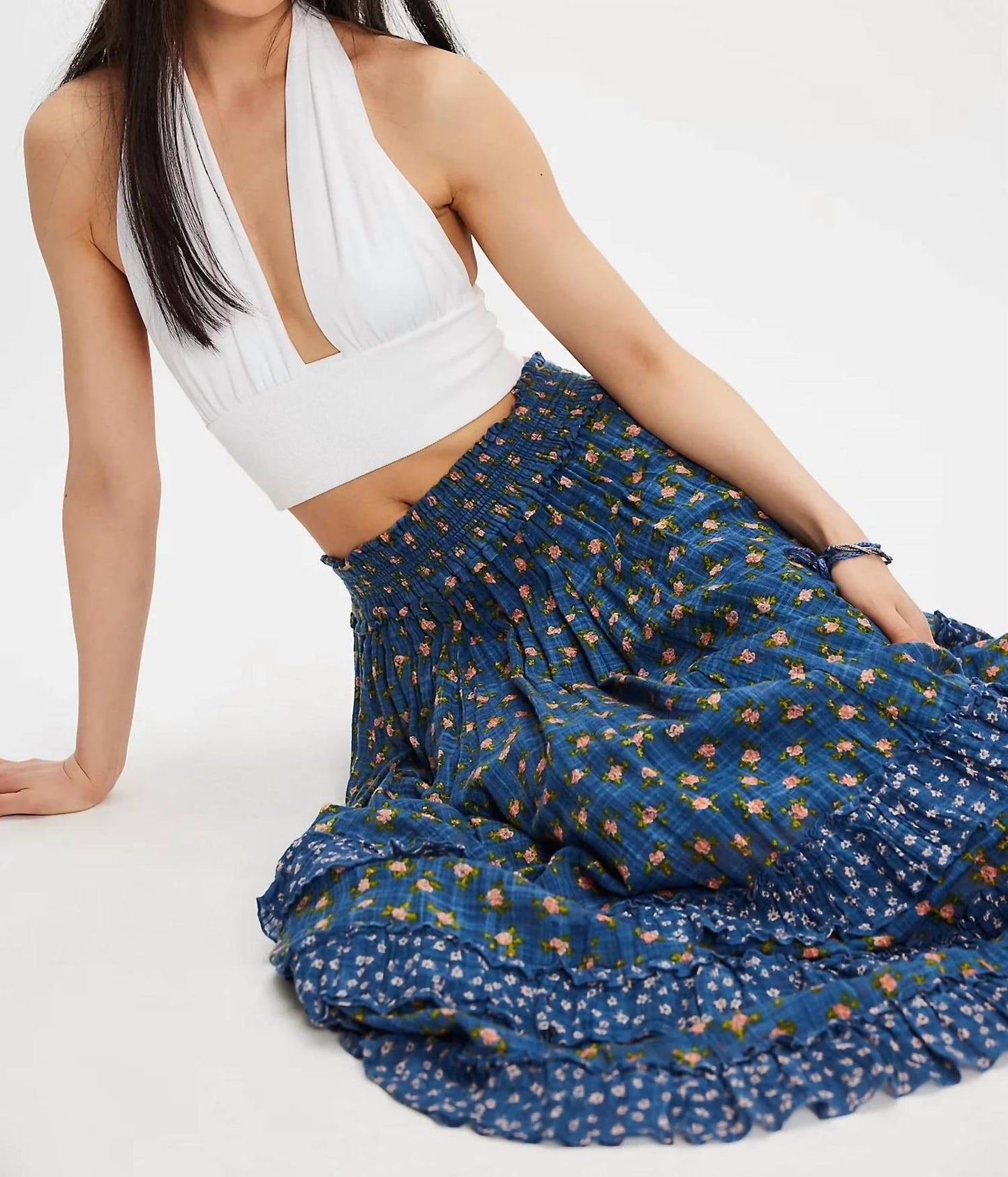 Free People - Brynn Printed Maxi Skirt