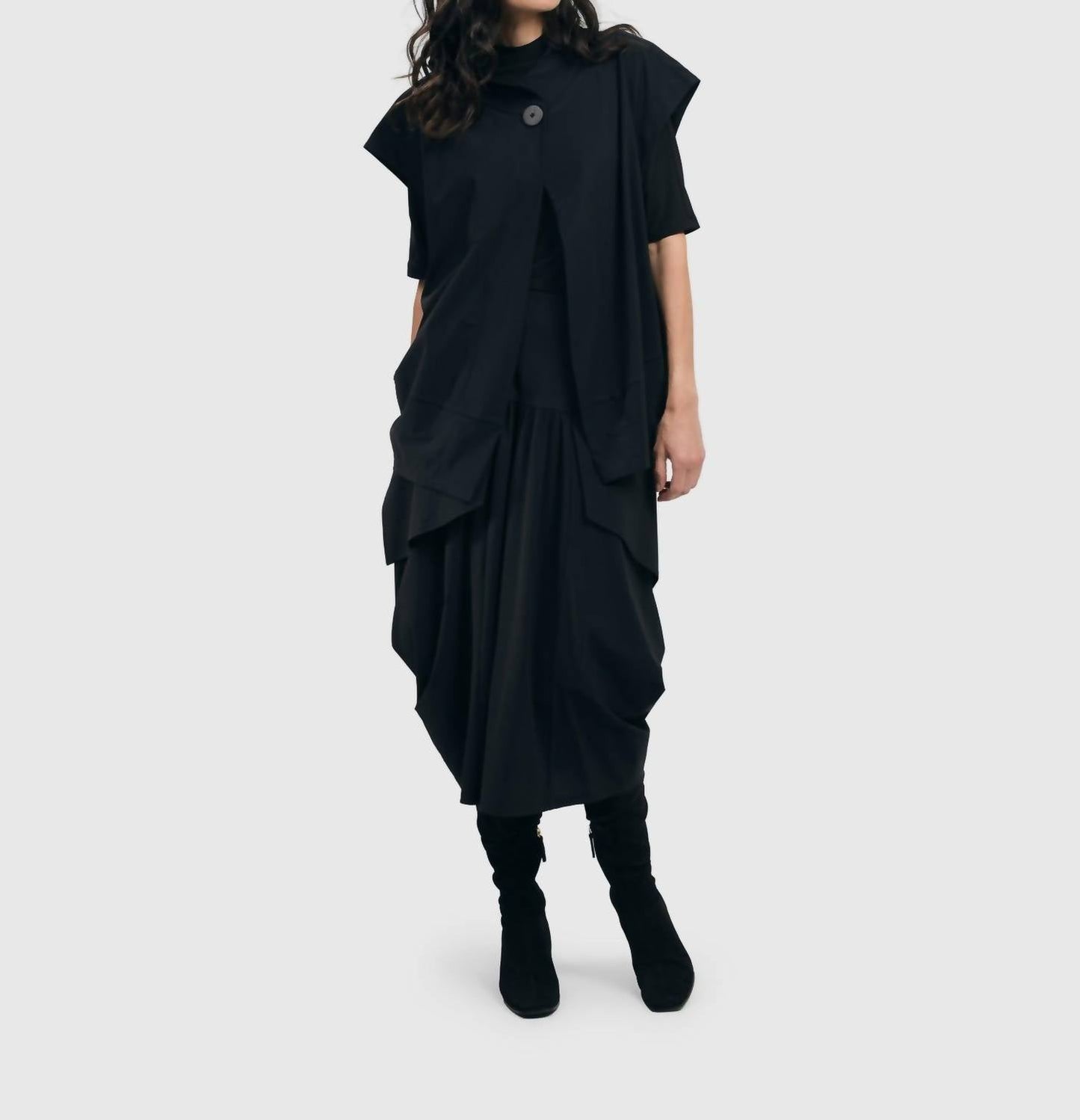 Alembika - Tekbika Single Button Vest Jacket