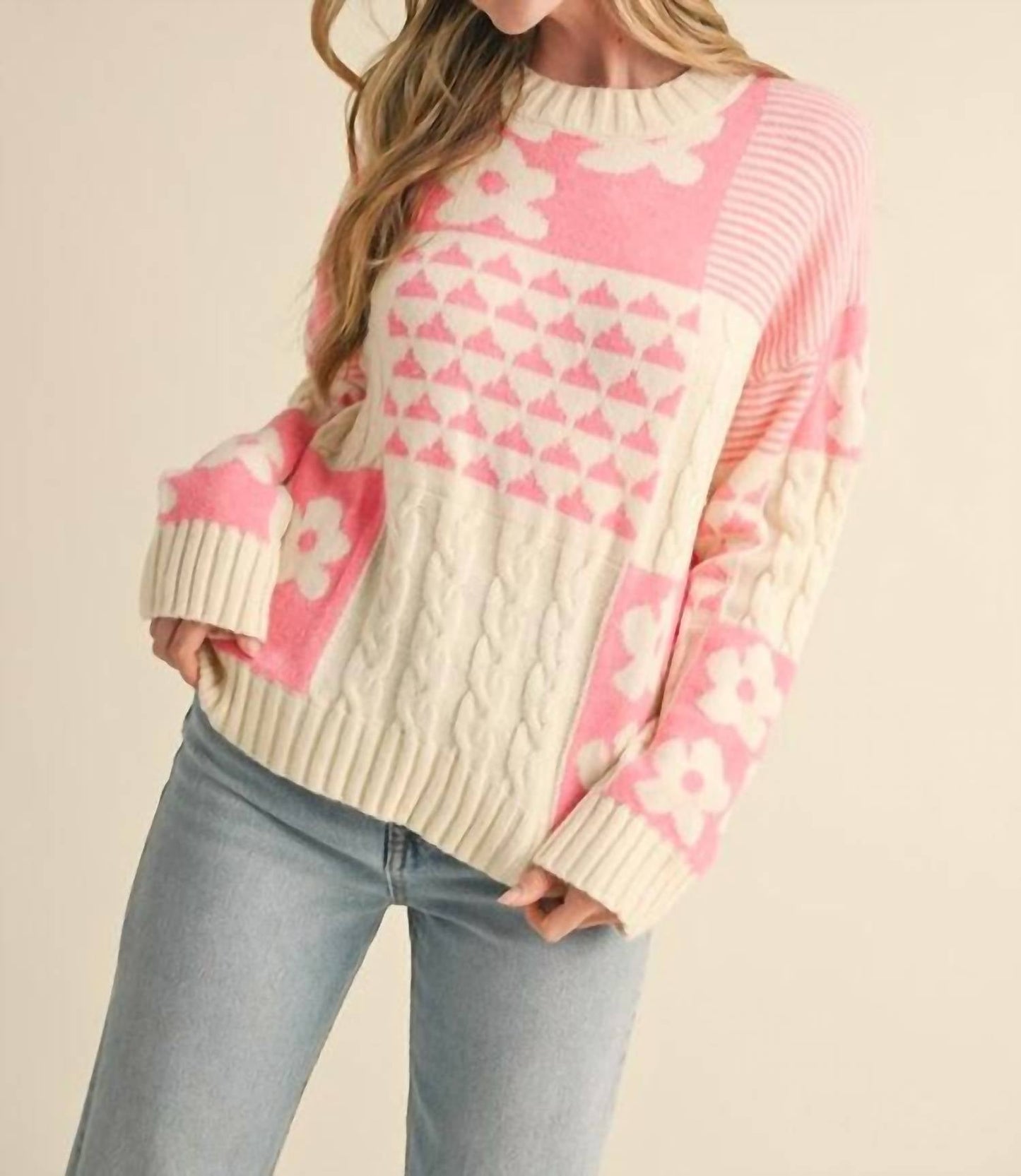 &Merci - Pretty Patchwork Sweater