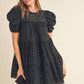 &Merci - Keri Eyelet Babydoll Mini Dress