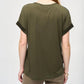 Joseph Ribkoff - Satin Front Short Sleeve Blouse