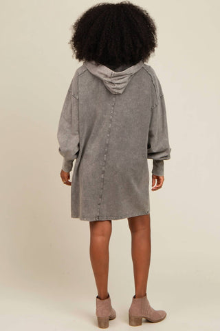 Easel - Halle Hooded Mini Dress