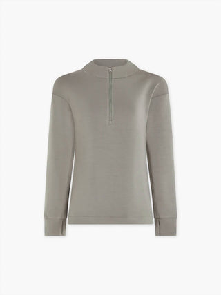 Varley - Camiseta Cleo com zíper e meia camada