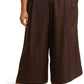 Vince Pleat Front Crop Wide Leg Pants in Blk Truffle, Size 24W