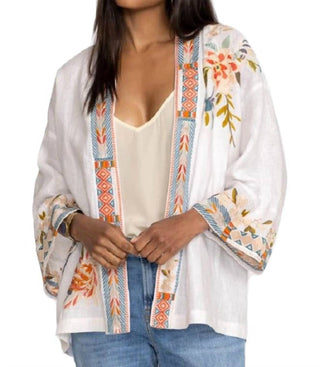 Johnny Was - Kimono curto de linho Ceretti